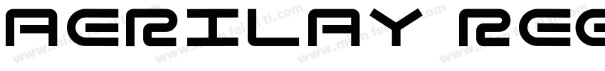 Aerilay Regular字体转换